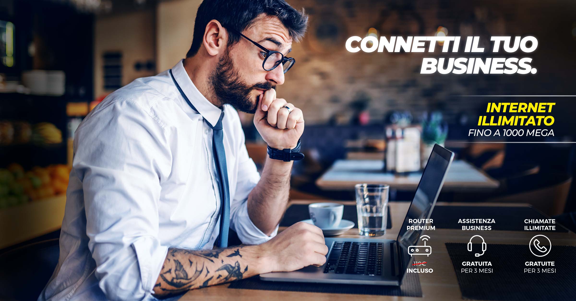 Offerta Internet 1000 MEGA per aziende e Partite IVA